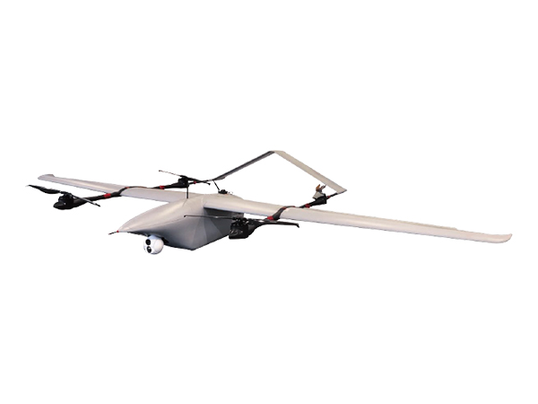 遠度 ZT-39V 油電混合復合翼垂直起降固定翼無人機,8小時續(xù)航，多種負載，更多作業(yè)場景,遠度（零度智控）靈隼ZT-39V四旋翼固定翼復合布局無人機采用油電混合動力，固定翼部分采用大展弦比上單翼、倒V形尾翼、雙尾撐、后置螺旋槳的布局，四旋翼部分與固定翼部分的雙尾撐相結合，該無人機同時具備四旋翼飛行器垂直起降能力和固定翼飛行器快速巡航的能力;航電設備高度集成飛控、RTK、數(shù)據(jù)鏈及 Al 功能;配備中繼器及 PAD遙控器，良好的人機交互能力，是大面積巡查、測繪的完美機型。